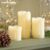 Flameless LED Candles Real Wax Flameless Flickering Pillar Indoor Set Pack Of 3