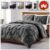 Luxury Pintuck Duvet Cover Set with Pillowcases 3PIECE Quilt Covers Bedding Sets