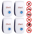 4 Pack Ultrasonic Plug In Pest Repeller Deter Mouse/Mice/Rat/Insect Repellent