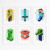 Minecraft Character Art Posters/Prints, Kids, Gaming, Bedroom, Wall Art, Gift