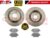 FOR FORD KUGA 2.0 2.5 REAR 302mm SOLID BRAKE DISCS & PAD PADS SET 2008-2013