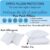 Anti Allergenic 100%Cotton Pair of Pillow Protector Zipped Entry Size in 74x48cm