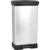 Curver Deco 50L Rectangular Pedal Bin – Silver