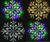 Christmas 50LED Snowflake Star Window Light Wall Decoration Xmas Decor Silhouett