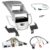 Radio Kit Steering Wheel Adapter DIN Car Stereo For Ford Fiesta 2008-10 Display Silver