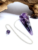 Amethyst Pendulum Point Gem Crystal Quartz Dowsing Dowser Scrying Radiesthesia