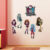 Monster Cartoon Girls Ceramic Wall Stickers Art Waterproof Bedroom Tile Sticker