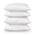 Pack of 4 HOTEL PILLOWS EGYPTIAN STRIPE HOLLOWFIBRE FILLED SOFT BOUNCE BACK