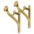 Traditional Solid Antique Brass End Brackets For Curtain Poles In Differen Sizes