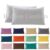 2 X PILLOW CASES (PAIR) HIGH 260 Thread Count  (19″ x 29″)  OVER 20 COLOURS.