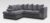 Jumbo Cord Corner Sofa Suite Set Footstool 3 2 Seater Grey Brown Black Chairs