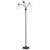 Floor Lamp 3 Adjustable Rotating Lights, Steel Frame, 155cm, Black