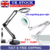 10X Magnifying Glass Desk Light Magnifier LED Lamp Reading Lamp With Base& Clamp