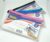 Helix Clear Pencil Case Black, Blue or Pink Rim 125x200MM