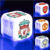 Kids Boys Football LED Night Light Digital Lamp Alarm Clock 7-Colour Changing◎,