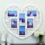 Large Photo Frame White Hanging Heart Shaped Multi Picture Love Frames Gift UK