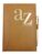 Telephone Address Book A-Z Index Hard Back Cover & Pen A5 Address Book TAN