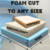 FOAM CUT TO ANY SIZE- FIRM MEDIUM SOFT MEMORY FOAM SOFA CHAIR VAN TOPPER CAMPER