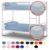 Easy Care Plain Dyed Bunk Bed Fitted Sheet 2 Foot 6 Inch Small (75cm x 190cm)