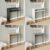 80cm Wooden & Steel Console Display Table Living Room Hallway w/ Storage Shelf