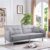 Modern Fabric Sofa Bed 3 Seater Click Clack Living Room Recliner Couch Sofa Grey