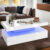 High Gloss LED Coffee Table With Storage 2 Drawers Modern Living Room Furniture