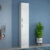 190cm Modern White High Gloss Tall Bathroom Cabinet Storage Furniture Cupboard