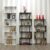 Wooden S-Shaped Bookcase Living Room Modern Display Shelves Storage Unit Divider