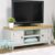 Arklow Painted Oak Large TV Stand / 120cm Grey TV Unit / Living Room Storage