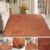 Modern Terracotta Burnt Orange Small – Large Living Room Area Plain Shaggy Rug