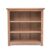 Low Bookcase Dark Oak Living Room Office Furniture Adjustable Shelves Wood Unit