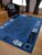 New Modern Blue Living Room Rug Large Small Hallway Runner All Room Mat UK