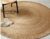 Rug Round Carpet Living Room Natural Jute Hand Braided Farmhouse Jute Area Rug