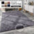 Large Rabbit Fur Rug Soft Thick Anti Slip Fluffy Rugs Living Room Bedroom Carpet