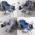 Fabric Lazy Chair with Footstool Relax Lounge Chair Accent Armchair Sofa Chair