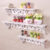 3 pcs White Wooden Wall Mounted Shelf Display Chic Floating Storage Shelves Unit