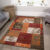 New Warm Red Orange Modern Patchwork Rugs Small Large Living Room Carpet Rugs