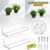 Clear Acrylic Floating Shelves Bathroom/Home Wall Mounted Storage Display Shelf