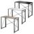 Rectangle Wooden Folding Table Steel Legs Computer Work Office Desk Bedroom