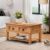 Corona Coffee Table with 2 Drawers & Shelf Solid Pine Mercers Furniture®