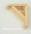 Cornish Hand made Solid Pine Wooden Shelf Brackets  1 Pair    150mm x 170mm