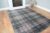 Large Small Grey Blush Pink Rug Tartan Check Living Room Floor Carpet Mat