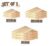 Set Of 3 Natural Wood Corner Shelves / Shelf / Pine Shelf / Floating Shelf 3SIZE