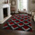 long pile rugs Bright Red Grey Black 3D Thick 200 x 290cm Shaggy soft thick Rugs