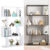 Bookcase S-Shaped 4 Tier Bookshelf Display Rack Book Storage Stand Shelves Home