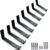 8 x Heavy Duty Industrial Shelf Brackets for Scaffold Board Wall Shelving 225mm