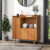 3 Doors Wooden Dining Sideboard Modern Storage Cupboard for Living Room Kitchen