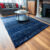 Navy Blue Striped Living Room Rugs Ombre Flecked Shaggy Rugs Long Hall Runners