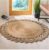 Design Jute Natural Rug Round Rug Handmade Braided Area Jute Rug 100% Natural