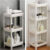 3-4 Tier Narrow Storage Rack Plastic Shelf Kitchen Bathroom Tidy Organizer Stand